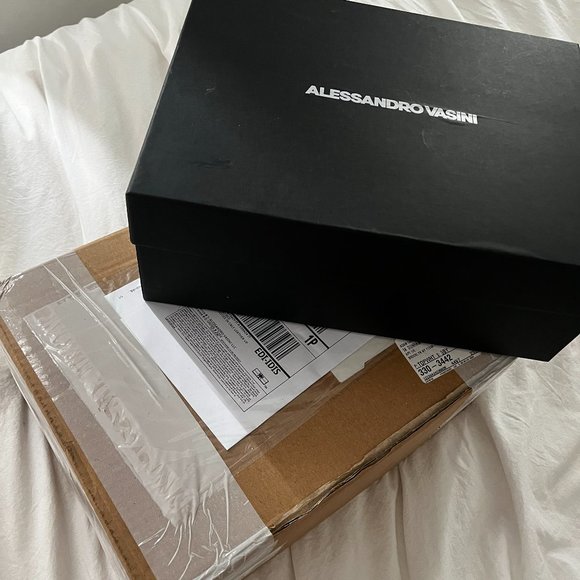 Size 44 Alessandro Vasini Jaun 60mm Black - Picture 2 of 5